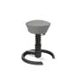 Preview: Aeris sitzhocker swopper 101stbkbkcp2 schwarz/grau, mit gleiter - Aeris-101stbkbkcp2-4250200417894