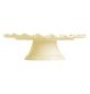Preview: Allc tortenständer wave ptcsvc18 vanille creme 27.5x9x27.5cm - Allc-ptcsvc18-8719715001425