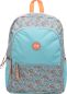 Preview: Ancor rucksack classic flowers 106138 blau/lachs 43x32x20cm - Ancor-106138-5604730106138