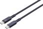 Preview: Aukey cable usb-c-to-c,lcd display cb-mcc102 1.8m,nylon braided, 100w,bl. - Aukey-cb-mcc102-0689323785353