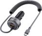 Preview: Aukey pathfinder sling car char. cc-p2 2-port,usb-a&c,buit-in-cable - Aukey-cc-p2-0689323788149