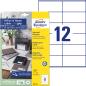 Preview: Avery zweckform etiketten 48x105mm 3424-10 weiss, perm. 10 blatt/12 stk. - Avery-zweckform-3424-10-4004182334737