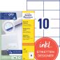 Preview: Avery zweckform etiketten 105x57mm 3425 weiss 1000 stk./100 blatt - Avery-zweckform-3425-4004182034255