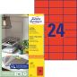 Preview: Avery zweckform etiketten 70×37mm 3448 rot 2400 stück - Avery-zweckform-3448-4004182034484