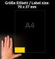 Preview: Avery zweckform etiketten 70x37mm 3451 universal, gelb 100bl./24st. - Avery-zweckform-3451-4004182034514-04.jpg