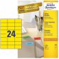 Preview: Avery zweckform etiketten 70x37mm 3451 universal, gelb 100bl./24st. - Avery-zweckform-3451-4004182034514