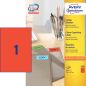 Preview: Avery zweckform etiketten a4 3470 rot 100 stück - Avery-zweckform-3470-4004182034705