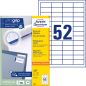 Preview: Avery zweckform etiketten 48x21mm 3650 weiss 5200 stk./100 blatt - Avery-zweckform-3650-4004182036501