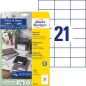 Preview: Avery zweckform universal-etiketten 70x42,3mm 3652-10 weiss 210 stk./10 blatt - Avery-zweckform-3652-10-4004182617557