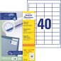 Preview: Avery zweckform etiketten 48,5x25,4mm 3657-200 weiss 8800 stk./200+20 blatt - Avery-zweckform-3657-200-4004182249468