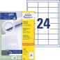 Preview: Avery zweckform universal-etikett. 64.6x33.8mm 3658 weiss 2400 stk./100 blatt - Avery-zweckform-3658-4004182036587