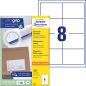 Preview: Avery zweckform etiketten 97×67,7mm 3660 weiss 800 stk./100 blatt - Avery-zweckform-3660-4004182036600