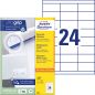 Preview: Avery zweckform etiketten 70×33,8mm 3664 weiss 2400 stk./100 blatt - Avery-zweckform-3664-4004182036648