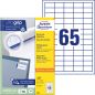 Preview: Avery zweckform etiketten 38x21,2mm 3666z weiss 6500 stk./100 blatt - Avery-zweckform-3666z-4004182036662