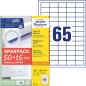 Preview: Avery zweckform universal-etiketten 38x212mm 6121-65 weiss 50+15 blatt - Avery-zweckform-6121-65-4004182161210-02.jpg