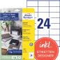 Preview: Avery zweckform etiketten 70x36mm 6122 weiss 240 stk./10 blatt - Avery-zweckform-6122-4004182433089