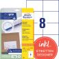 Preview: Avery zweckform universal-etiketten 105x74mm 6138z weiss 30 blatt - Avery-zweckform-6138z-4004182061381-02.jpg