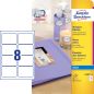 Preview: Avery zweckform etiketten 88,9x63,5mm c6081-10 weiss, glossy 80 stück - Avery-zweckform-c6081-10-4004182060810