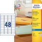 Preview: Avery zweckform etiketten 45,7x21,2mm j4720-25 transparent 1200 stück - Avery-zweckform-j4720-25-4004182047200