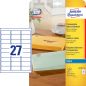 Preview: Avery zweckform etiketten 63,5x29,6mm j4721-25 transparent 675 stück - Avery-zweckform-j4721-25-4004182047217