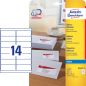 Preview: Avery zweckform adressetiketten 99,1x38,1mm j8163-25 weiss 350 stück - Avery-zweckform-j8163-25-4004182235300