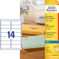 Preview: Avery zweckform etiketten 99,1x38,1mm j8563-25 transparent 350 stück - Avery-zweckform-j8563-25-4004182235355