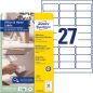 Preview: Avery zweckform etiketten 63,5x29,6mm l4737rev1 weiss 270 stück - Avery-zweckform-l4737rev1-4004182433164