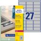Preview: Avery zweckform typenschild-labels 63,5x29,6mm l6011-8 silber 216 stück/8 blatt - Avery-zweckform-l6011-8-4004182076125
