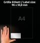 Preview: Avery zweckform typenschild-labels 96x50,8mm l6012-20 silber, laser 200 st./20 blatt - Avery-zweckform-l6012-20-4004182060124-04.jpg