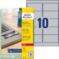 Preview: Avery zweckform typenschild-labels 96x50,8mm l6012-20 silber, laser 200 st./20 blatt - Avery-zweckform-l6012-20-4004182060124