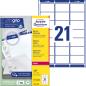Preview: Avery zweckform adressetiketten 63,5x38,1mm l7160-100 weiss 2100 stk./100 blatt - Avery-zweckform-l7160-100-4004182471609
