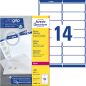 Preview: Avery zweckform adressetiketten 99,1x38,1mm l7163-250 weiss 3500 stk./250 blatt - Avery-zweckform-l7163-250-4004182251881