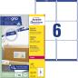 Preview: Avery zweckform versand-etiketten 99,1x93,1mm l7166-100 weiss 600 stk./100 blatt - Avery-zweckform-l7166-100-4004182471661