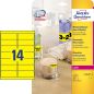Preview: Avery zweckform etiketten 99,1x38,1mm l7263y-25 gelb 350 stück - Avery-zweckform-l7263y-25-4004182608432