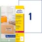 Preview: Avery zweckform adressetiketten 210x297mm l7567-25 laser, transp. 25stk./25bl. - Avery-zweckform-l7567-25-4004182047774