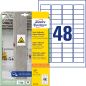Preview: Avery zweckform etiketten univ. 45.7x21.2mm l7873-20 weiss, stark haftend 20 blatt - Avery-zweckform-l7873-20-4004182070055