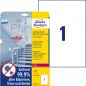 Preview: Avery zweckform etiketten l8011-10 antimic. 210x297mm transp. - Avery-zweckform-l8011-10-4004182380116
