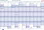 Preview: Berec jahresplaner quer 2026 b 5670/26 1j/1s blau 60x90cm - Berec-b-5670-26-7640106624446