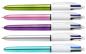 Preview: Bic kugelschreiber shine 1mm 902128 4-farbig, 20 stück - Bic-902128-3086129021284