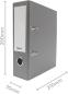 Preview: Biella bundesordner 7cm 10050700u grau a5 - Biella-10050700u-7611365200054-03.jpg