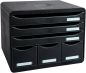Preview: Biella ablagebox storebox a4+ 30671402bidu schwarz, 6 schubladen - Biella-30671402bidu-7611365474639