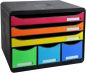 Preview: Biella ablagebox storebox a4+ 30679802bidu schwarz/harlekin, 6 schubl. - Biella-30679802bidu-7611365474622