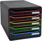 Preview: Biella schubladenbox plus bigbox a4+ 30991402bidu schwarz/harlekin, 5 schubl. - Biella-30991402bidu-7611365474592