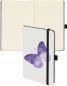 Preview: Biella notizbuch kompagnonwhitetrend 5845337422u butterfly,gepunkt. 12.5x19.5cm - Biella-5845337422u-7611365489930-02.jpg
