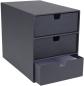 Preview: Bigso box of sweden schubladenbox ingrid 15751600 3 schubladen, dunkelgrau - Bigso-box-of-sweden-15751600-7330061973566