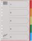 Preview: BÜroline register pp a4 40980 bunt 5-teilig - Bueroline-40980-7612532058256