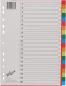 Preview: BÜroline register pp bunt a4 40985 bunt 20-teilig - Bueroline-40985-7612532058270