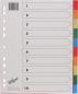 Preview: BÜroline register pp a4+ 40990 bunt 10-teilig - Bueroline-40990-7612532058294