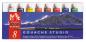 Preview: Caran d'ache deckfarbe gouache 2001.408 8 farben pinsel - Caran-dache-2001408-7610186154089