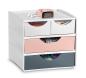 Preview: Cep schubladenbox mycube mineral 1032111681 4 schubl. weiss/grau/pink - Cep-1032111681-3462159017860